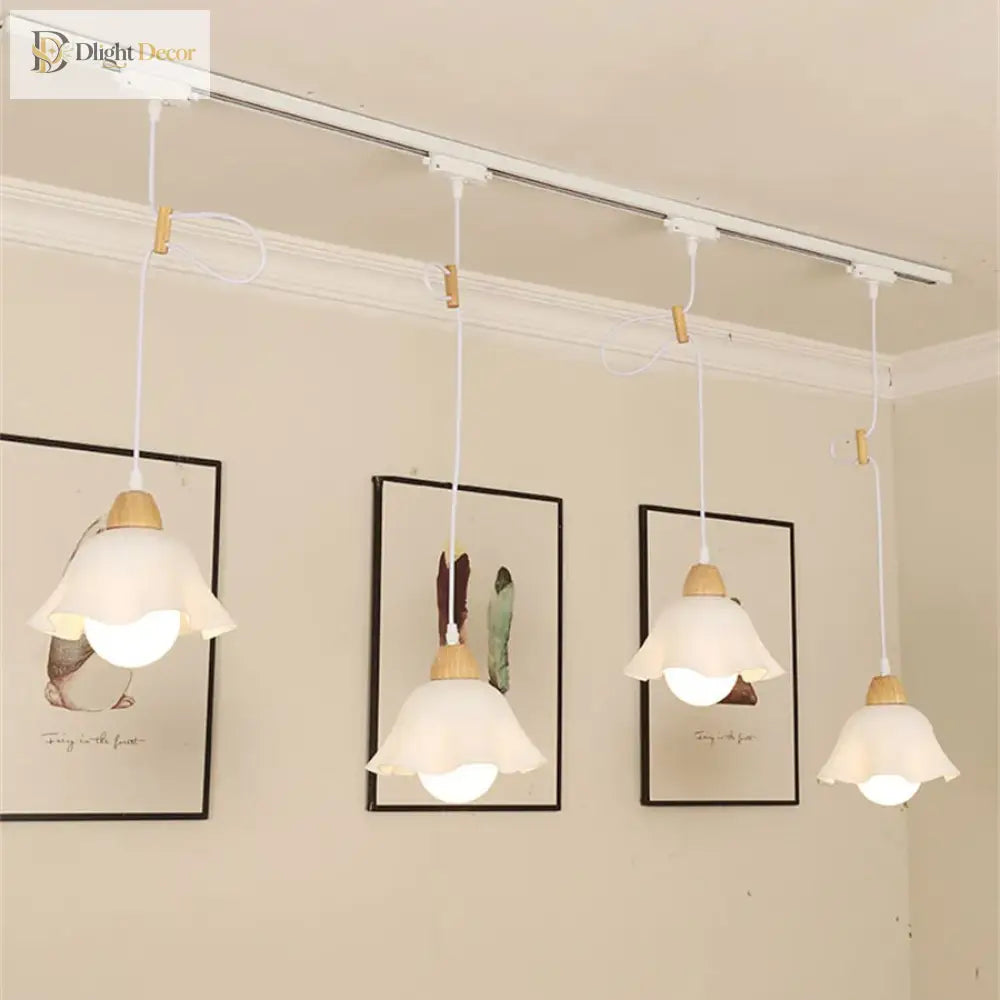 Modern LED Track Light with Adjustable Pendant Design - 12W Hanging Lamp ceiling light