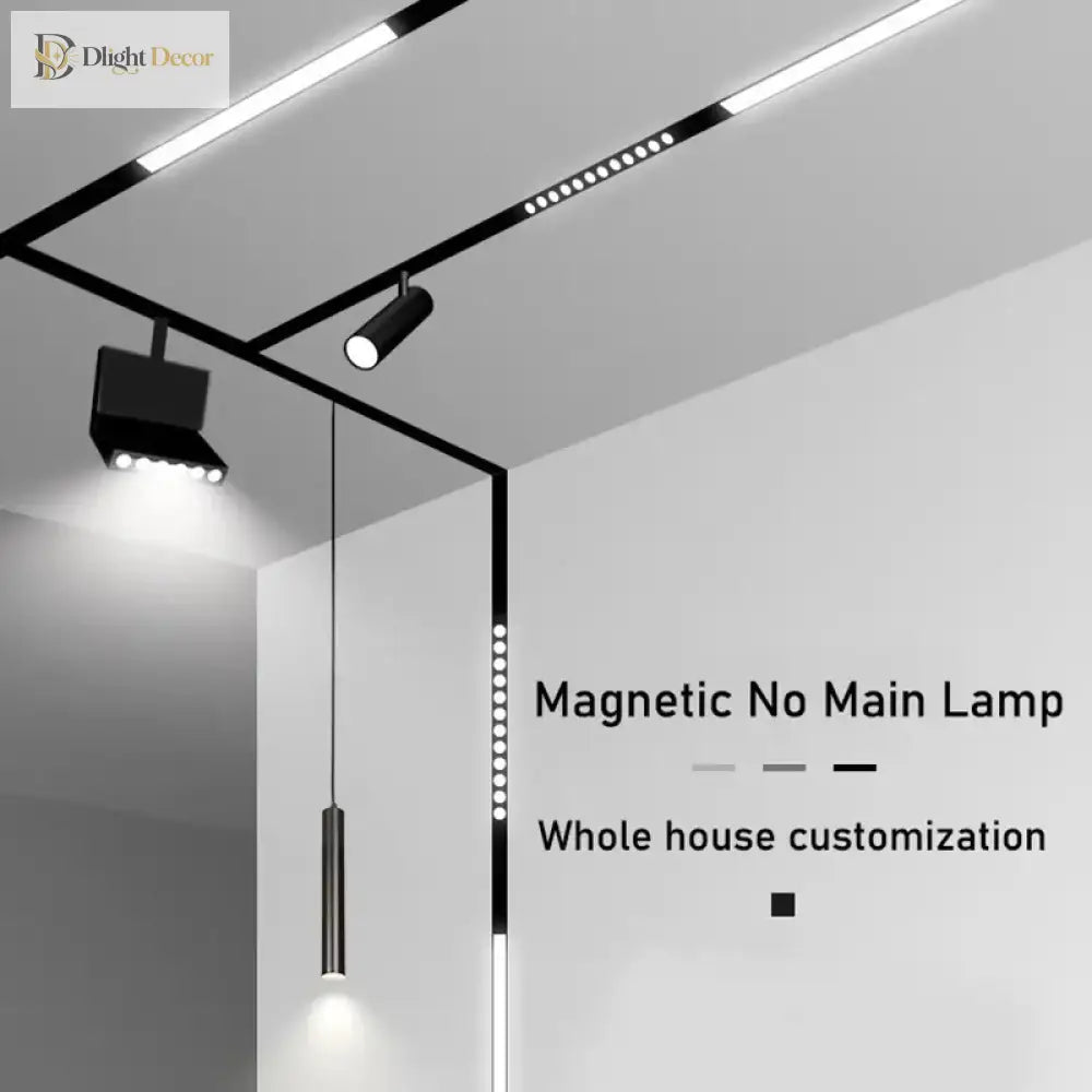 LED Magnetic Folding Spotlight Track Light Industrial Fashion Decor Lamp No Main Light Modern Design Popular Cool