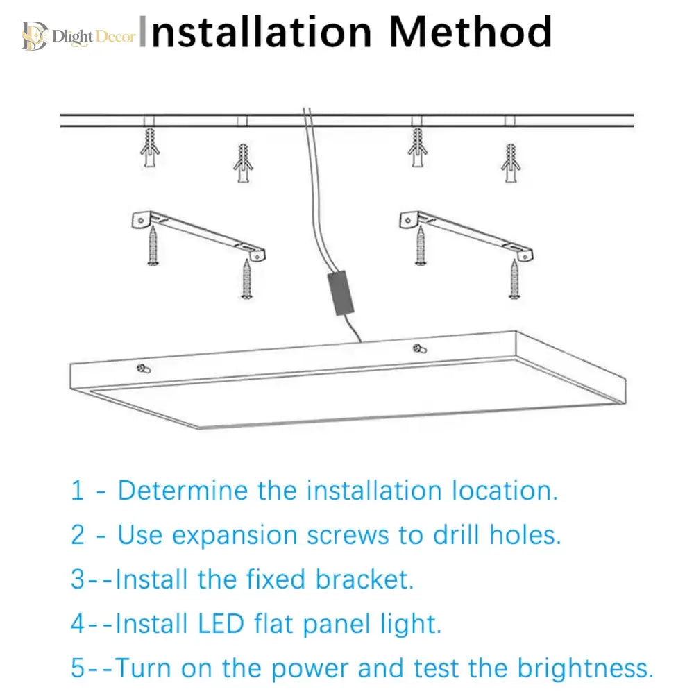 20W Led Flat Panel Light - Square Ceiling Lamp 300X300Mm Cold White Indoor Lighting Ac175 - 265V