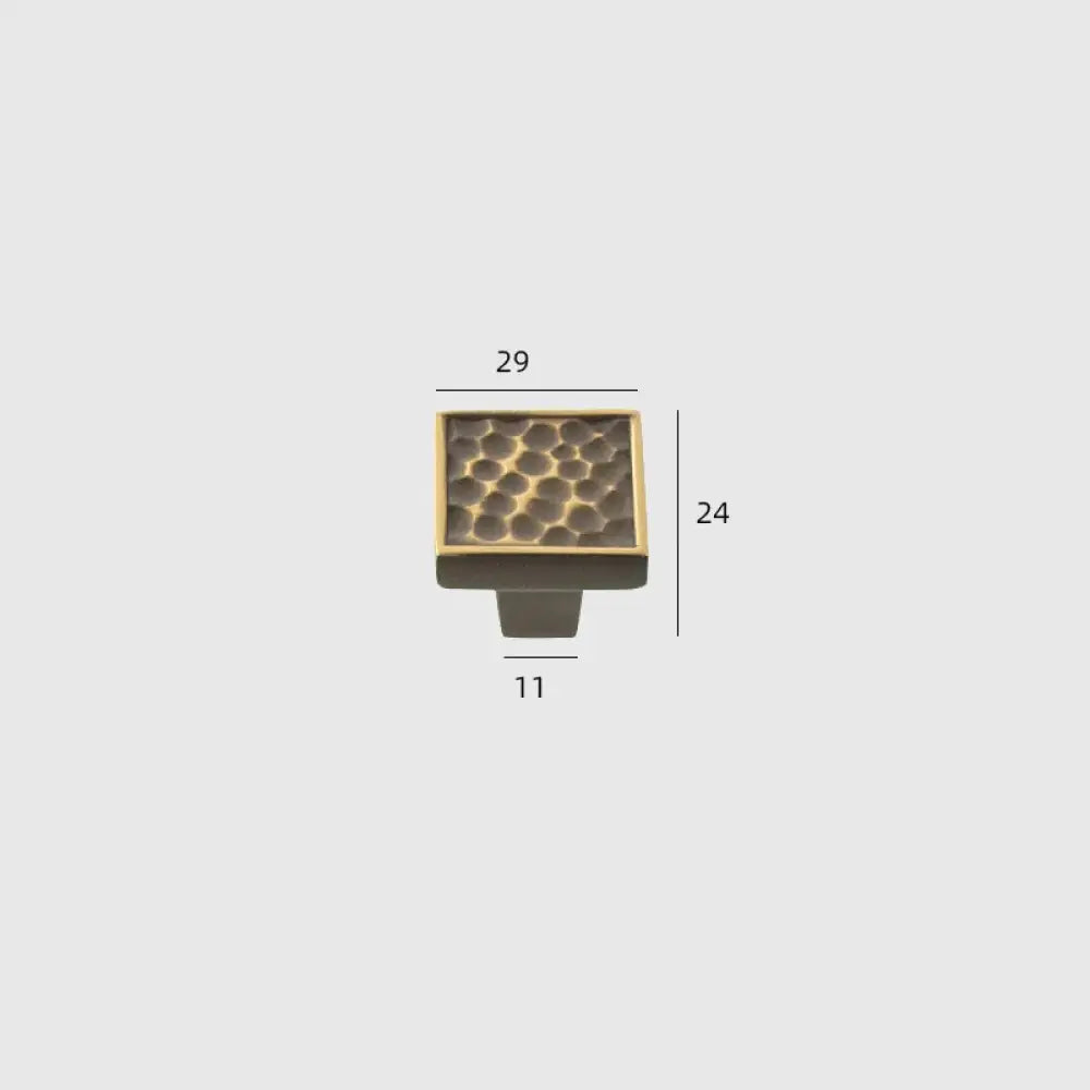 24K Gold and Hammered Brass Furniture Handles – Textured Cabinet Knobs and Pulls in Antique Silver and Old-Silver