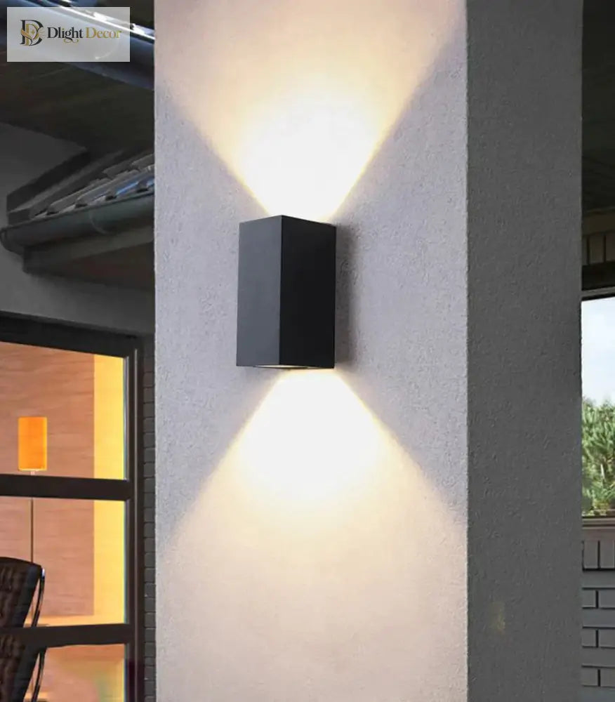 Déborah’s 3W/6W Led Aluminum Wall Lamp - Modern Square Outdoor Waterproof Sconce Bl22 Lamps