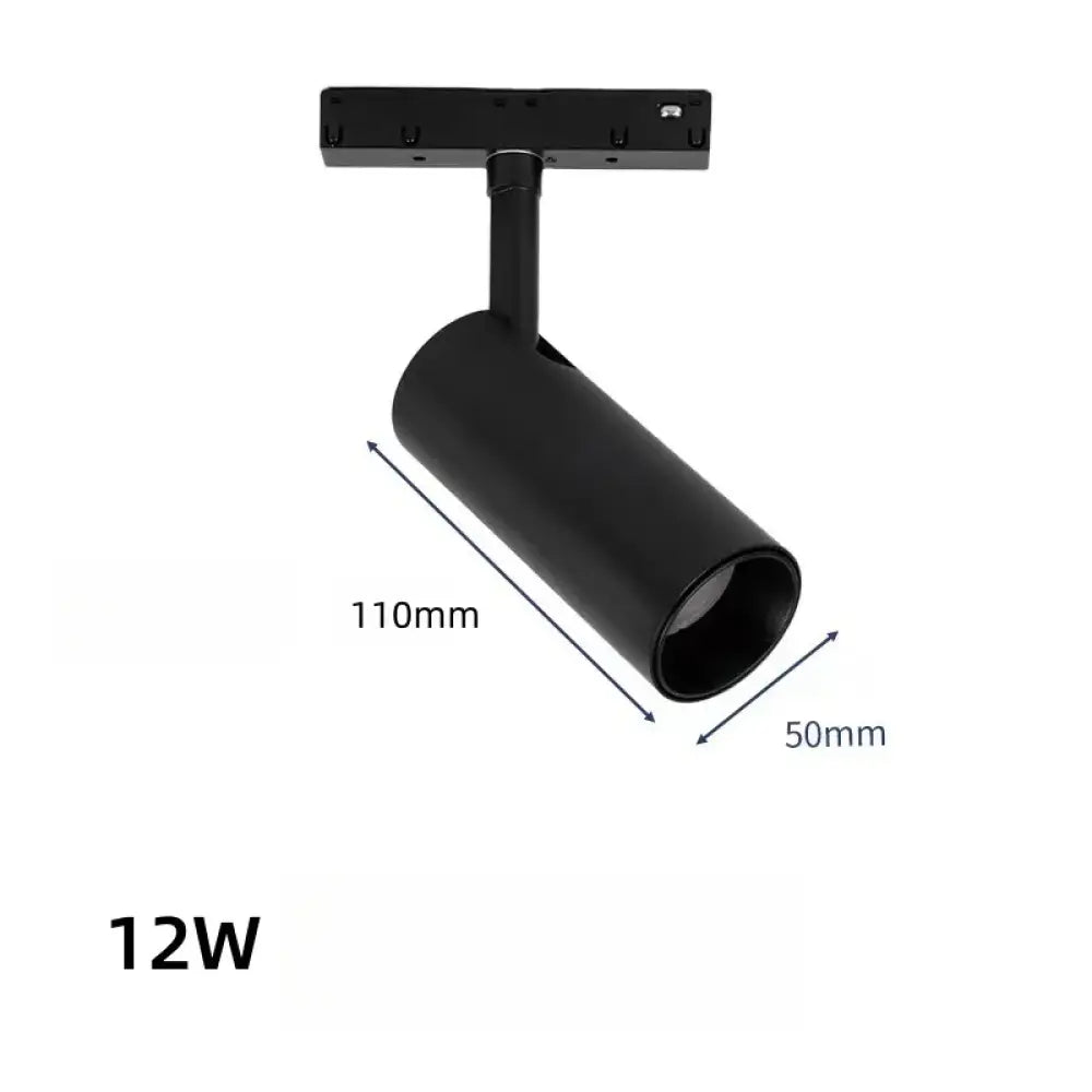 LED Embedded Magnetic Track Light - 6W/12W/18W/24W Folding Grille Spotlight 12W Spotlight / Warm white 3000K / CHINA