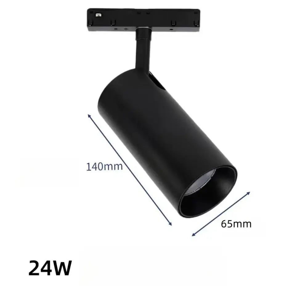 LED Embedded Magnetic Track Light - 6W/12W/18W/24W Folding Grille Spotlight 24W Spotlight / Natural white 4000K / CHINA