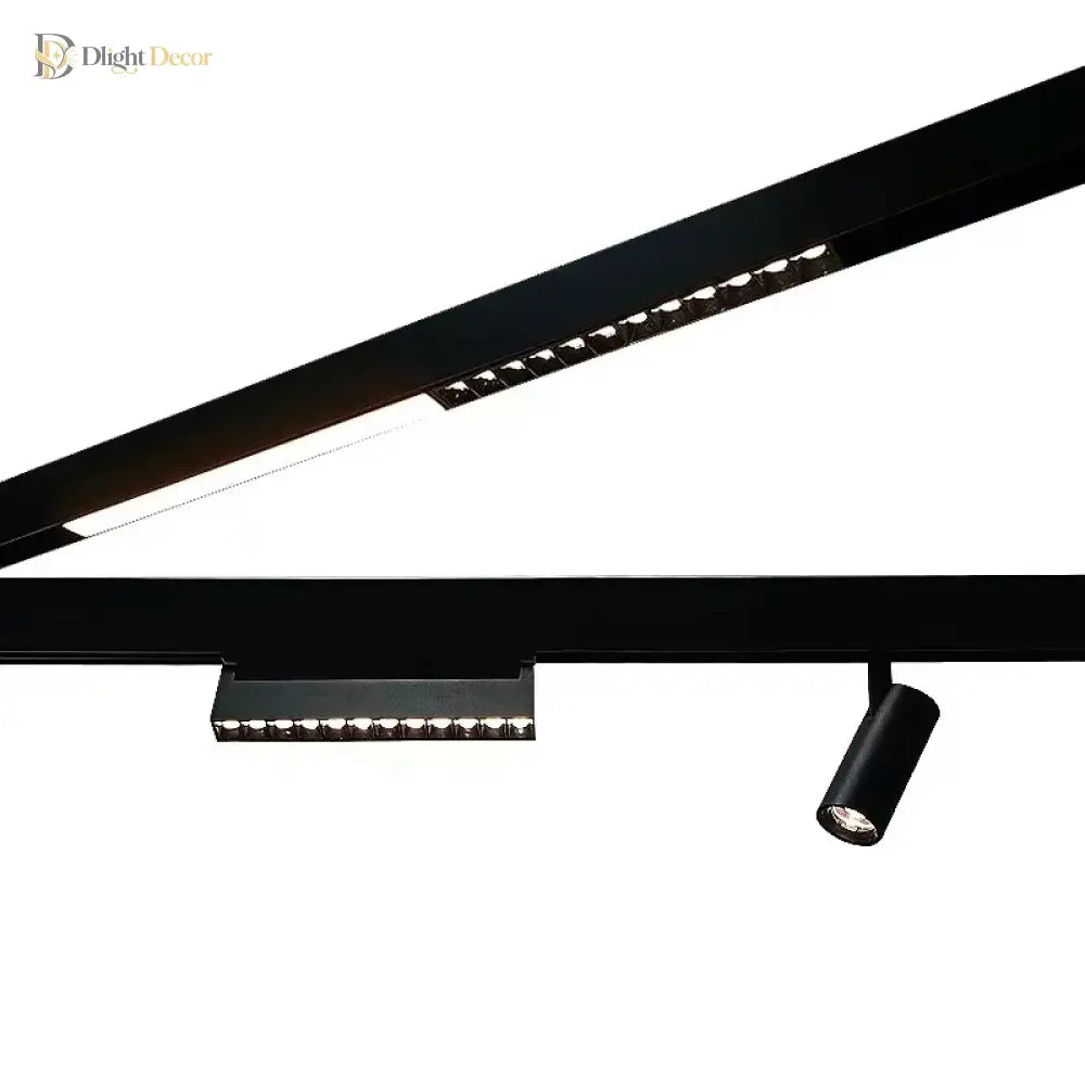 LED Embedded Magnetic Track Light - 6W/12W/18W/24W Folding Grille Spotlight ceiling light