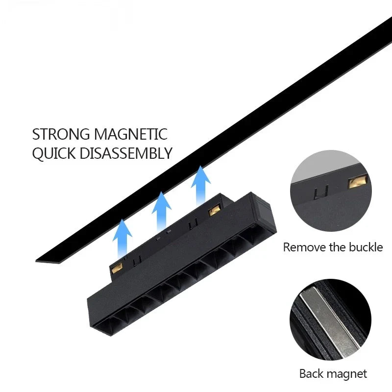 New Magnetic Track Light - Dimmable with Remote Control and 48V LED Ceiling Lamp ceiling light