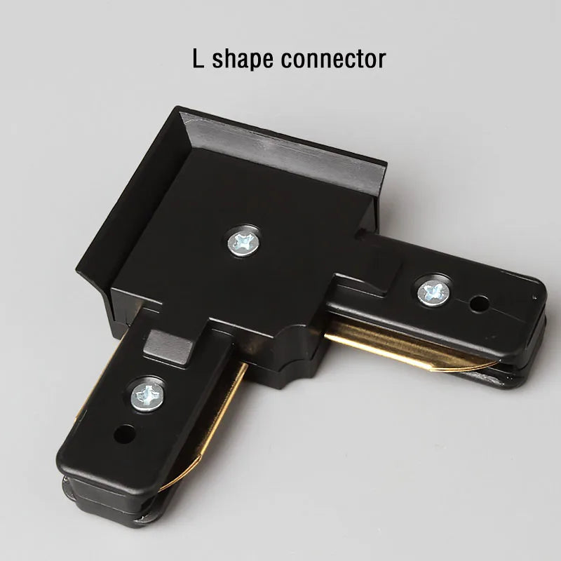 Led Track Light Rails 0.5M 2 Wire 3 Wire Connector Jointer Led Rail For Store Home Spotlight Lighting L Shape connector