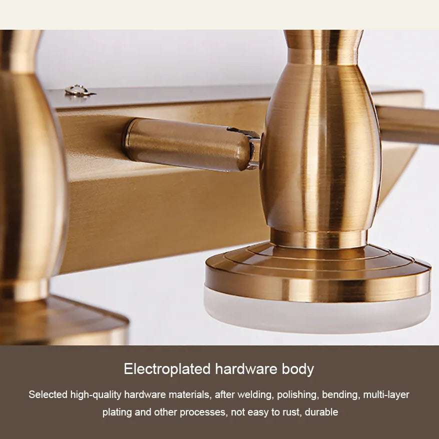 Brass Mirror Lamp - Stylish Wall Light For Bathroom Cabinet Vanity And More Wall Lamp