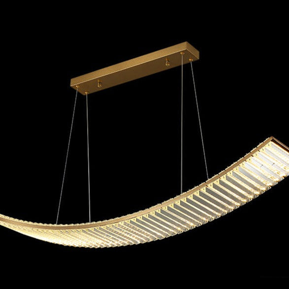Sophia’s Luxurious Arch Chandelier - Modern Crystal Brilliance Ceiling Light Fixtures