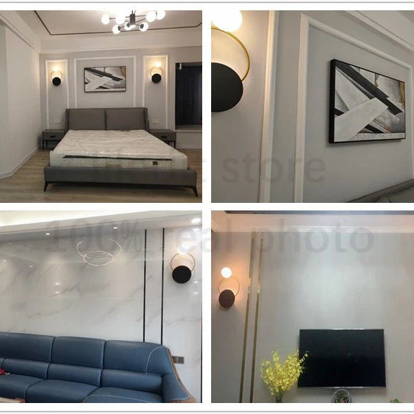 Hot Sale Modern Led Wall Lamp - Nordic Glass Ball Sconce Lighting Fixture For Bedside Bedroom