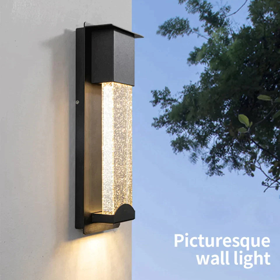 Diane’s Led Wall Lighting With Pir Motion Sensor - Crystal Outdoor Ip65 Waterproof Sconce For