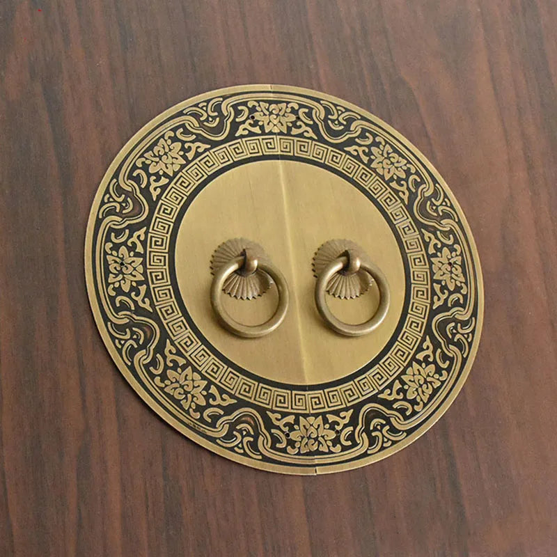 Chinese Antique Brass Cabinet Handles – Retro Door Pulls for Wardrobes Bookcases and Shoe Cabinets (110mm-240mm) Handles