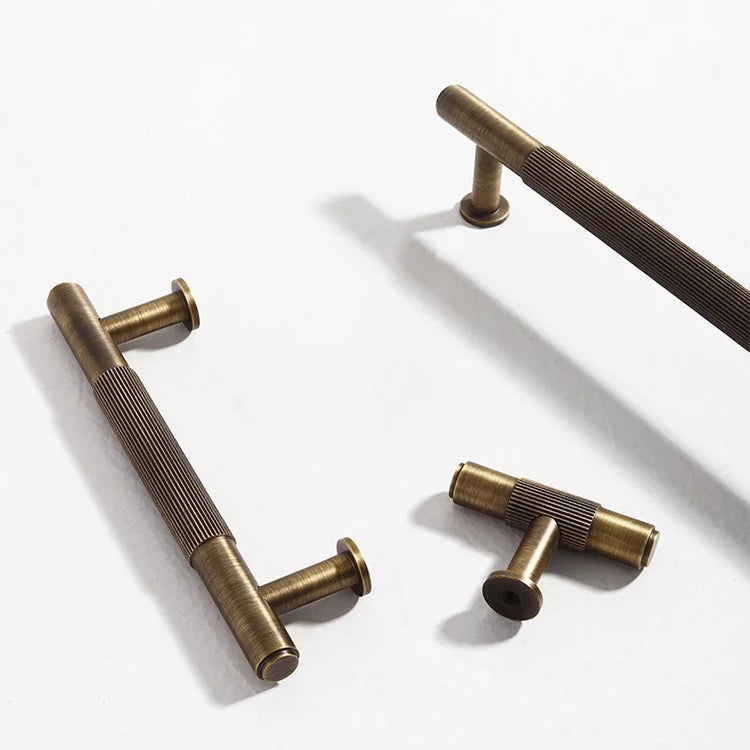 Antique Brass Furniture Handles – Bronze Plated Cabinet Pulls and Wardrobe Bar Knobs Handles