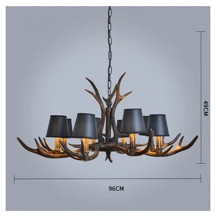 Industrial Antler Branch Chandelier – configuration option 12
