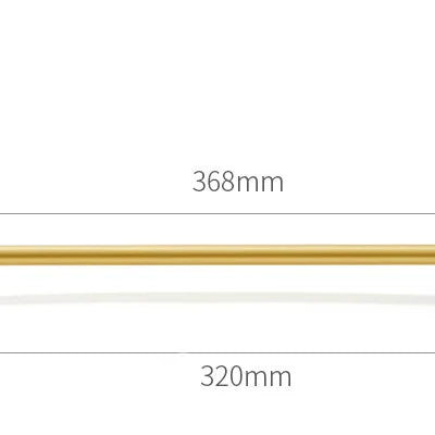 Satin Brass Cabinet Handles – Modern Ball Design Wardrobe Knobs and Drawer Pulls (French Style) 368mm Handles