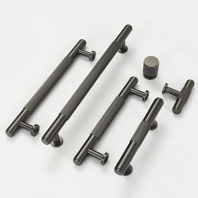 Gold Brass Cabinet Handles – Liner Knobs and Kitchen Drawer Bar Pulls for Furniture Handles