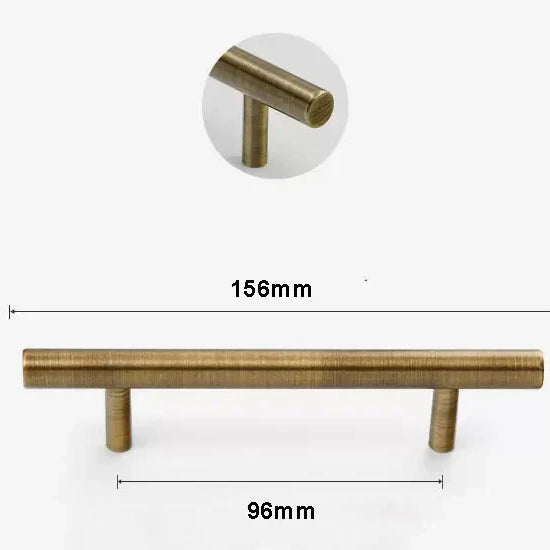 Antique Brass Handles – Old-Copper Wardrobe Knobs and Bronze Cabinet Pulls for Furniture 156mm Handles