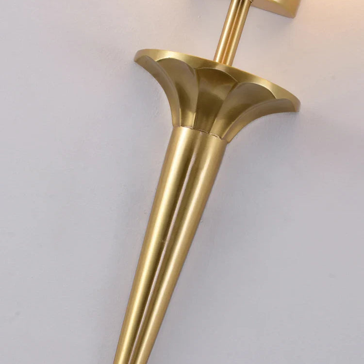Copper Lamp - American Wall For Bedroom Simple Lamps With Classical Design Living Room Decor Led