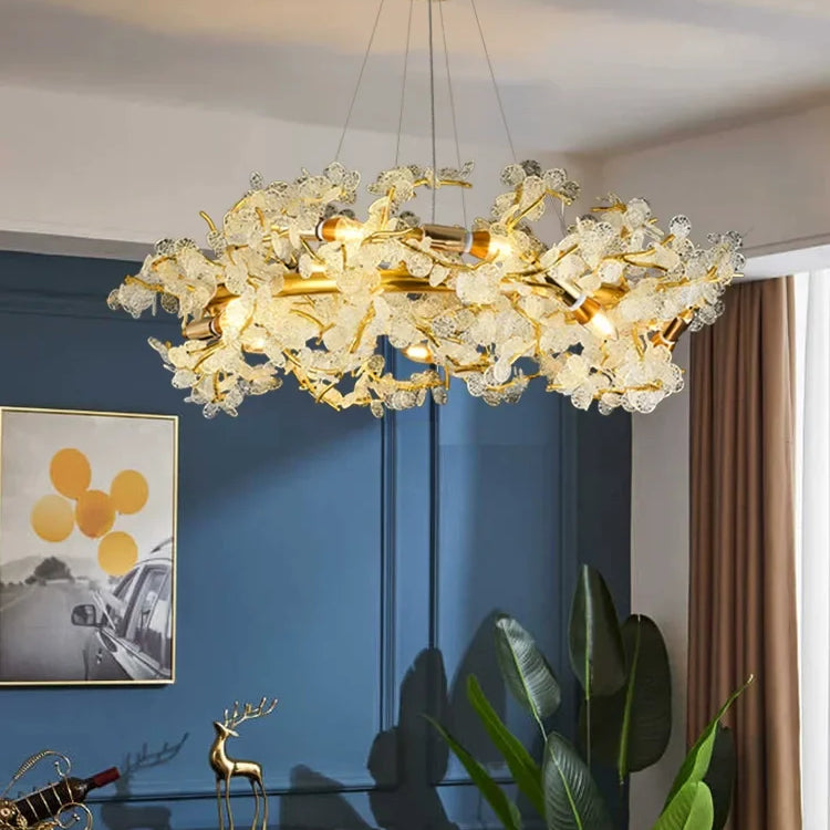 Elegant French Luxury Chandeliers - Postmodern Villa Living Room Lights With Creative Branch