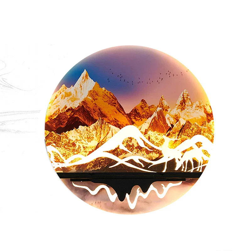 Dlight Decor Artistic Landscape Wall Glow Lamp Wall Art