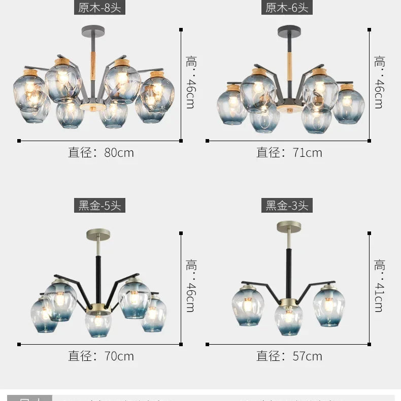 Modern Led Magic Beans Ceiling Chandeliers - Molecular Elegance For Living And Dining Spaces