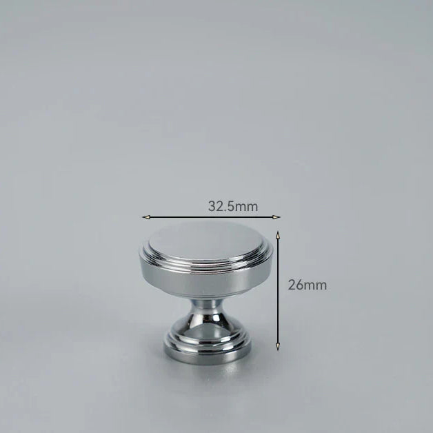 Chrome and Polished Gold Brass Furniture Handles – Modern Cabinet Drawer and Wardrobe Knobs BC 32mm Handles