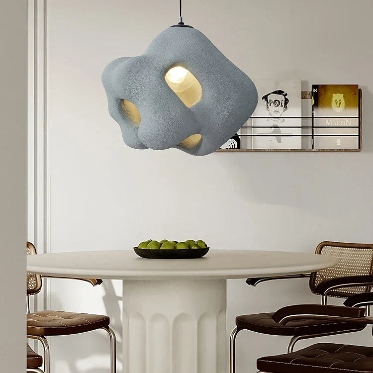 Nordic Wabi Sabi E27 Chandelier Light - Minimalist Led Home Decor Suspension Lamp For Cafes