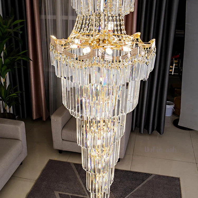 New Design Villa Living Room Crystal Chandelier - Grandeur For High Ceilings Hotel Lobbies And