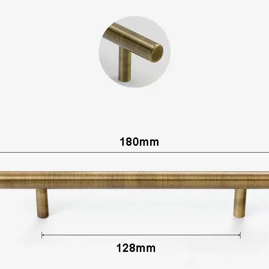 Antique Brass Handles – Old-Copper Wardrobe Knobs and Bronze Cabinet Pulls for Furniture 180mm Handles