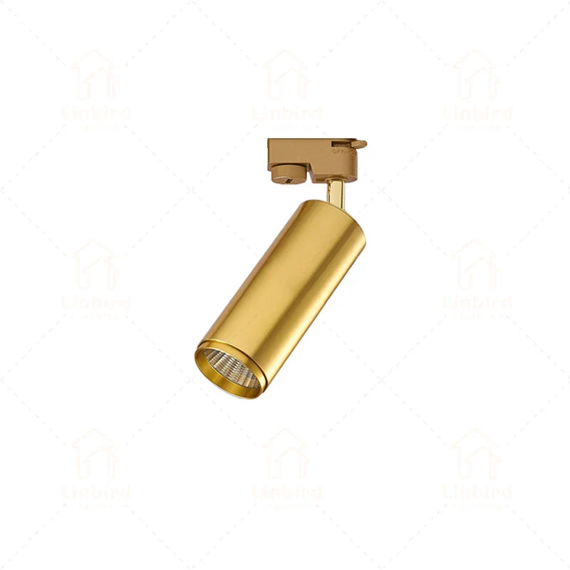 Led Gold Track Light Lamps Golden Tracking Lighting Spot Lights System Rail COB Spotlights For Home Living Clothing