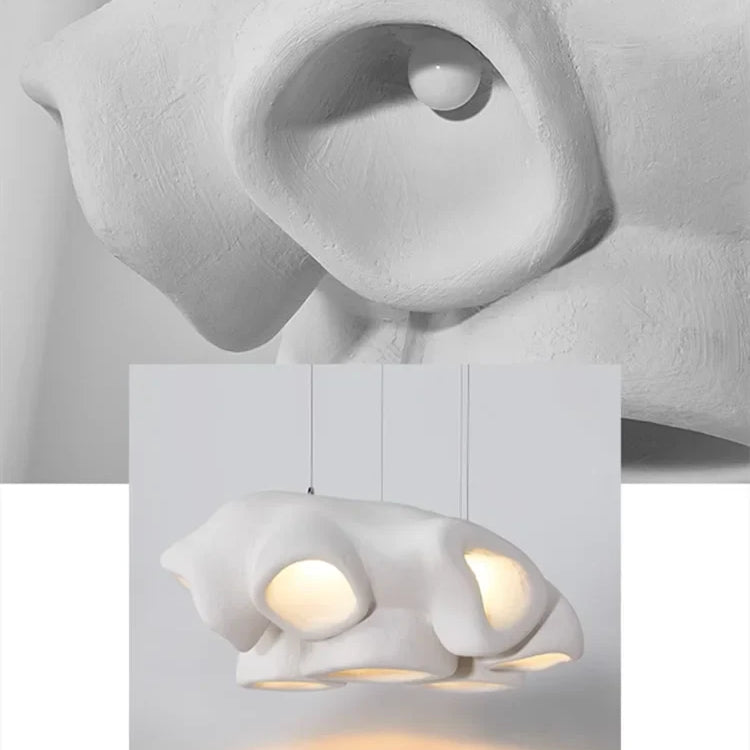 Nordic Living Room Wabi Sabi Chandelier - Minimalist Led Pendant Lighting For Dining Rooms Bars And