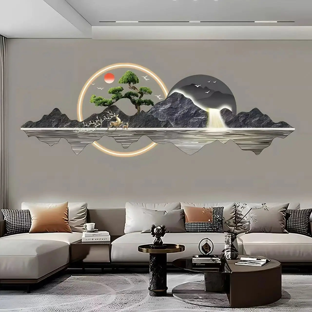 Dlight Decor Acrylic Carved LED Wall Art Light Wall Art