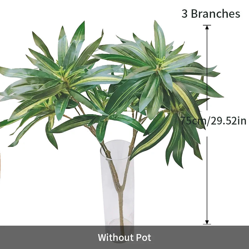 Dlight Decor 75cm Palm Tree with Real Touch Leaves 75cm