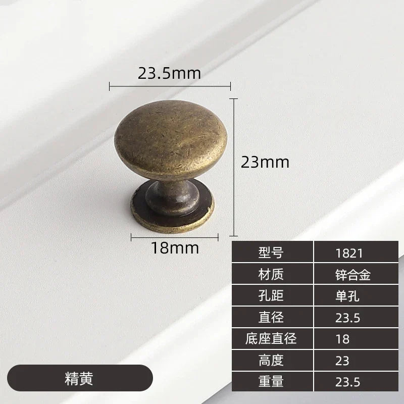 Modern Zinc Alloy Drawer Knobs - Single Hole Cabinet Handles for Dresser and Shoe Cabinets F Knobs