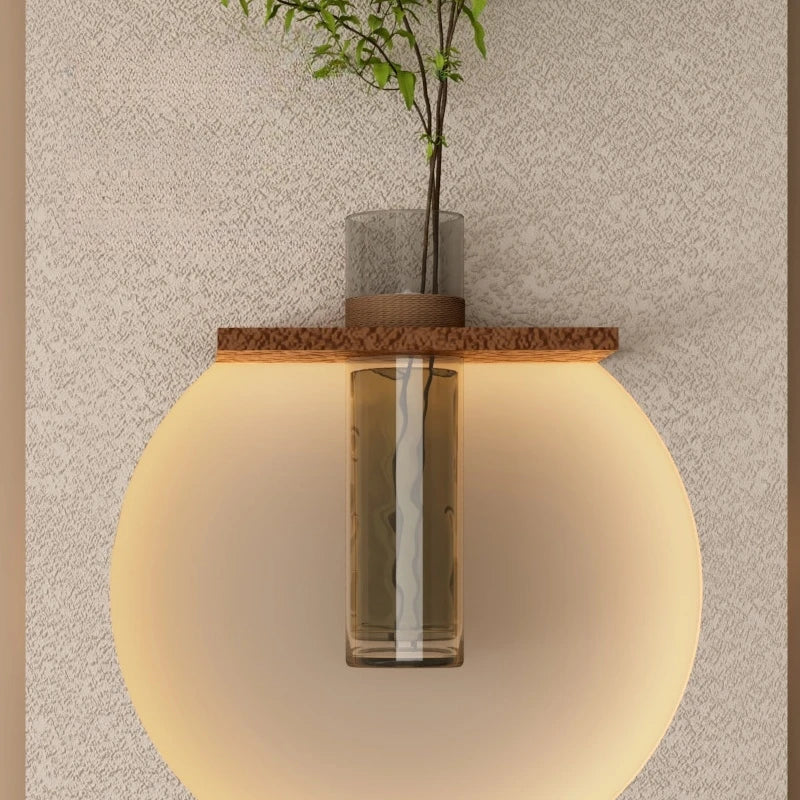 Dlight Decor Sandstone Vase Wall Lamp for Hallways Wall Art