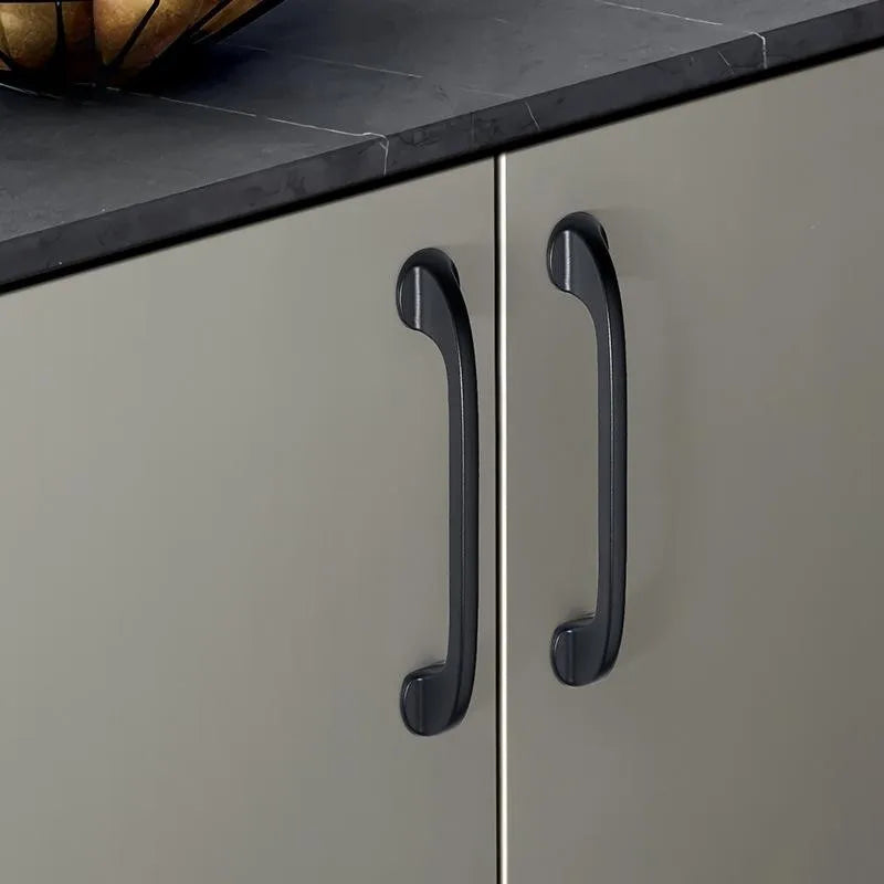 Minimalist Zinc Alloy Cabinet Handles - American Style Drawer Knobs for Wardrobes and Furniture Handles