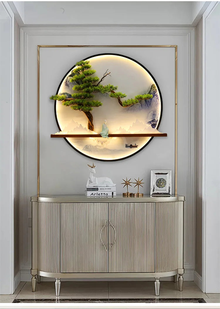 Dlight Decor Round 3D LED Wall Art Light Wall Art