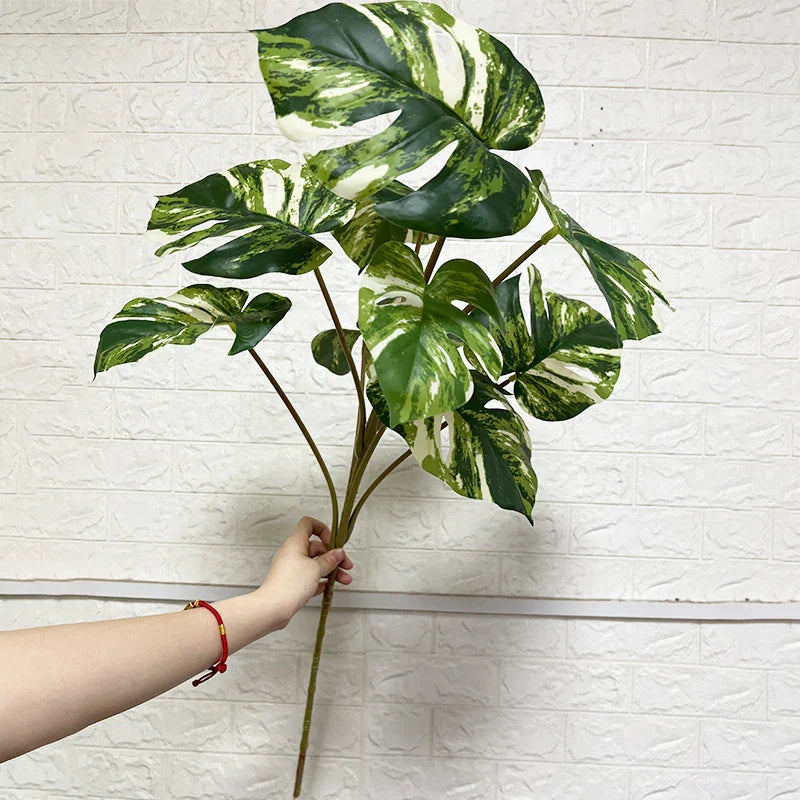Dlight Decor 90cm Monstera Branch with Tropical Turtle Leaves A