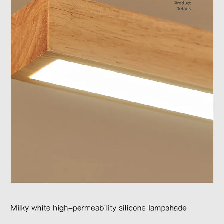 Contemporary Wooden Chandelier - Ideal For Dining Rooms Kitchens Shops And Long Tables With Led