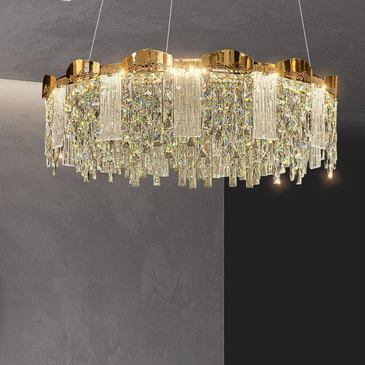 Elegant Modern Circular Crystal Chandeliers - Adding Light Luxury And Creativity To Your Living