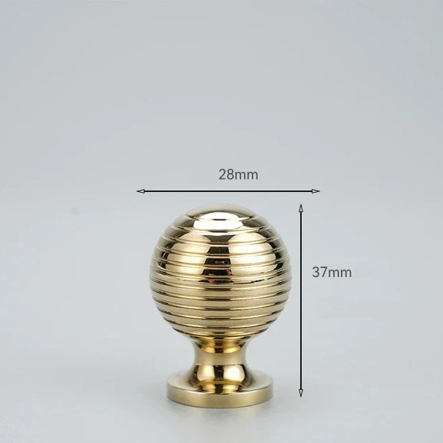 Chrome and Polished Gold Brass Furniture Handles – Modern Cabinet Drawer and Wardrobe Knobs PGK 28mm Handles