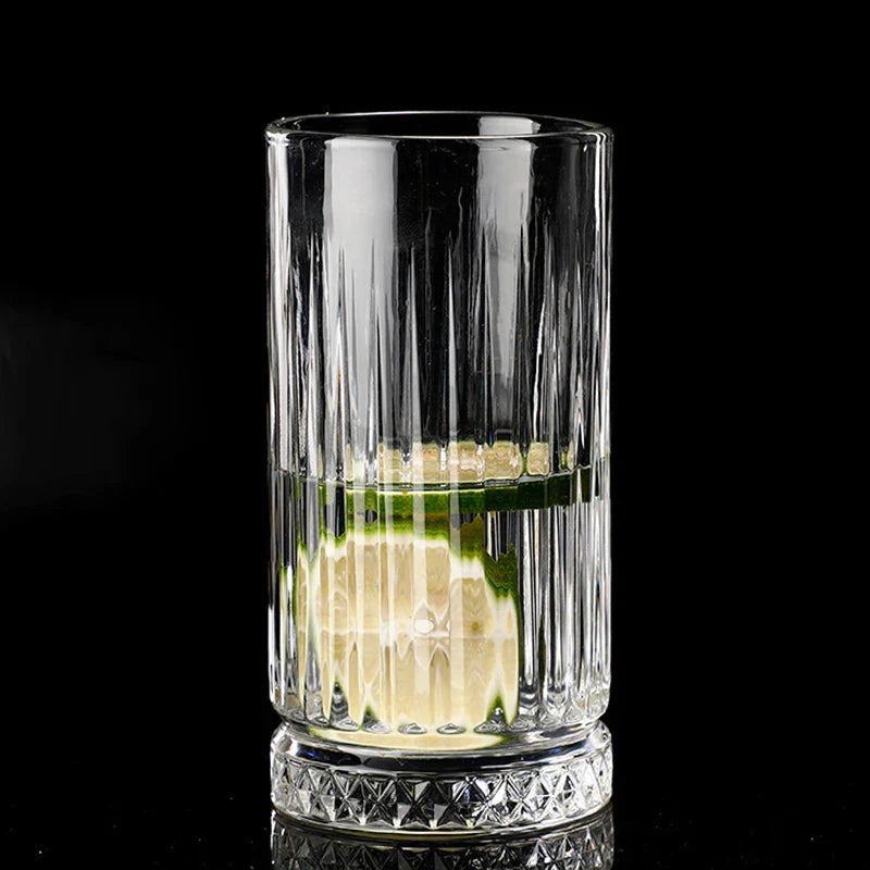 Dlight Decor Diamond Stripe Glass Coffee Cups (100–450ml) Cocktail Glasses