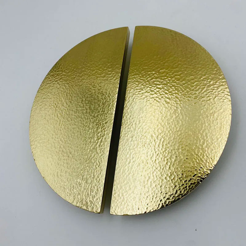 1 Pair Handmade Hammered Brass Round Knobs – Cabinet Wardrobe and Drawer Pulls 1 pair Door Pull