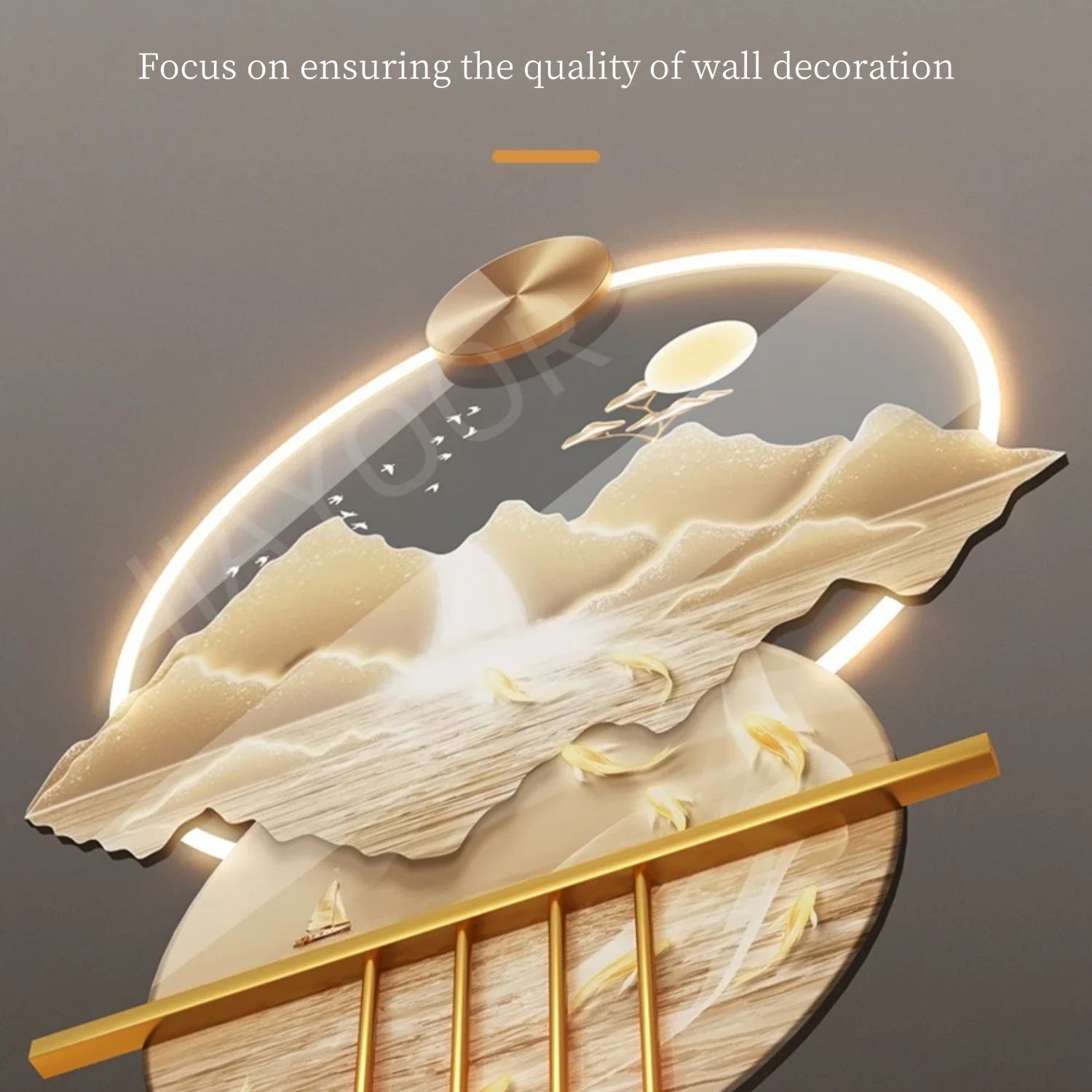 Dlight Decor Butterfly Mural Light for Entrance Walls Wall Art