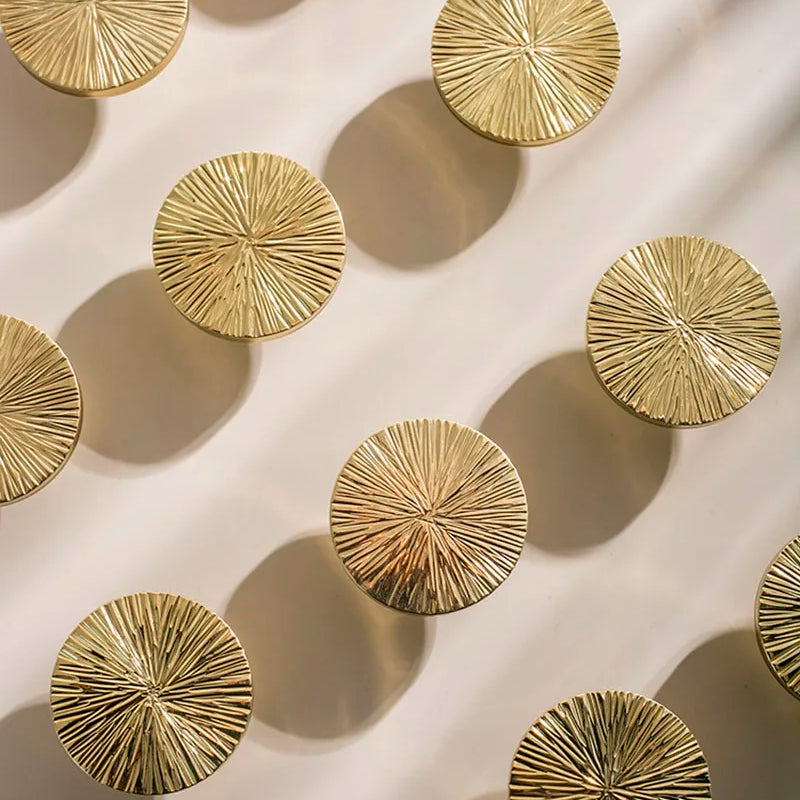 Hammered Brass Cabinet Handle – Handcrafted Knobs for Drawers Wardrobes and Kitchen Doors Knob