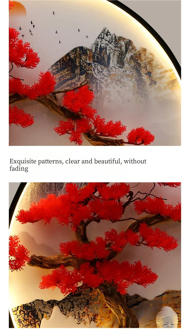 Dlight Decor Round 3D LED Wall Art Light Wall Art