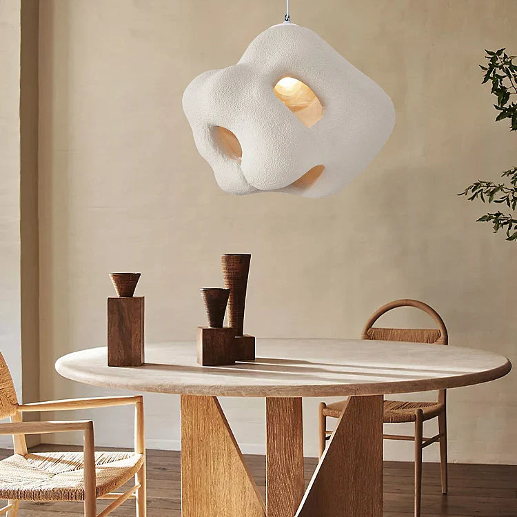 Nordic Wabi Sabi E27 Chandelier Light - Minimalist Led Home Decor Suspension Lamp For Cafes