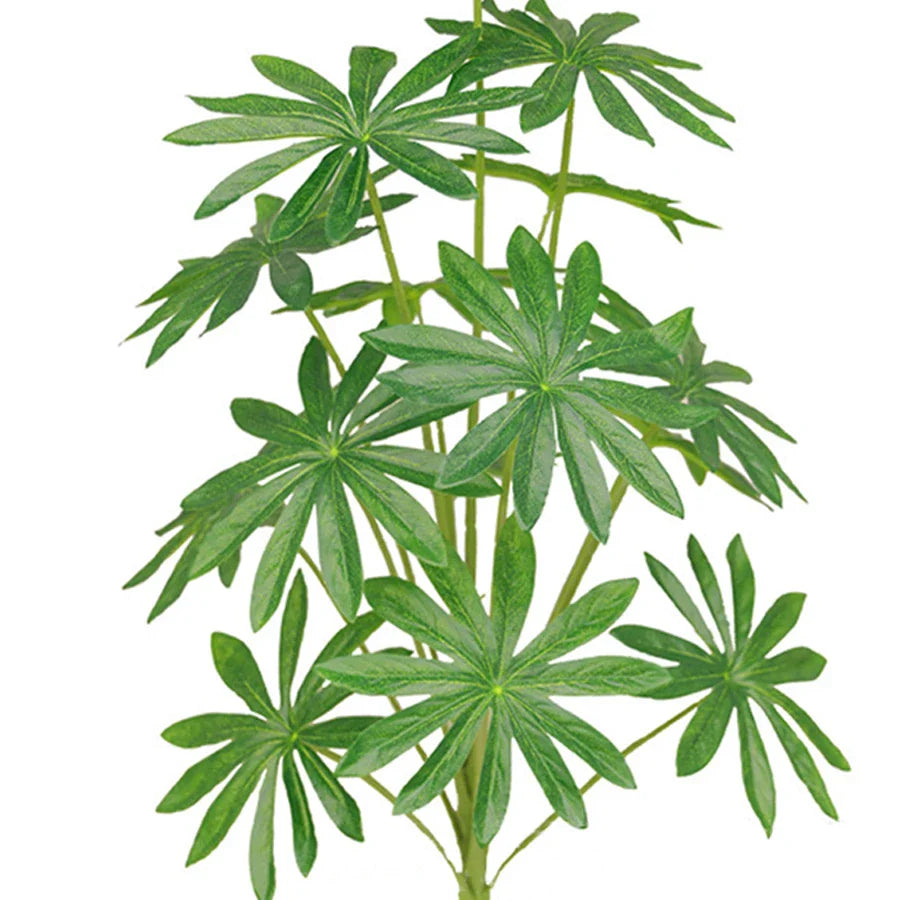 Dlight Decor Fatsia Palm Plant for Tropical Indoor Outdoor Styling 85cm 15Leaves
