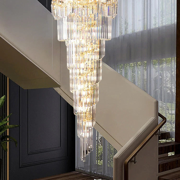 New Design Villa Living Room Crystal Chandelier - Grandeur For High Ceilings Hotel Lobbies And
