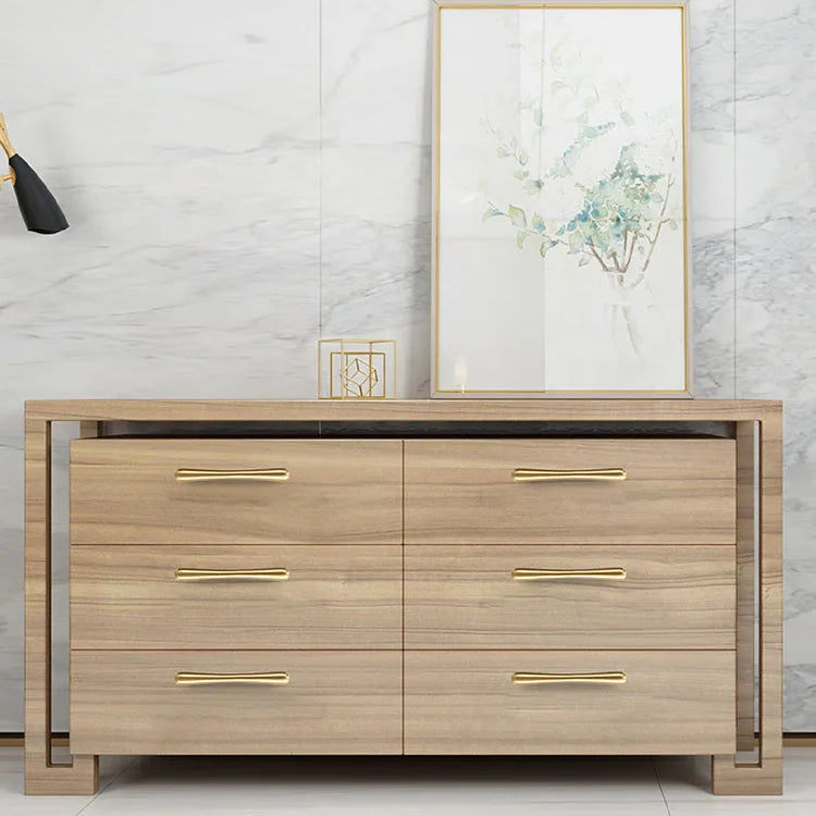 Solid Brass Cabinet Handles – Satin Brass Gold Bar Pulls and Knobs for Drawers and Wardrobes Handles