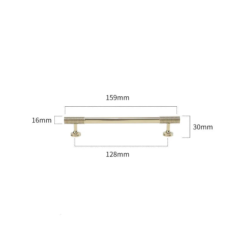 Gold Chrome Polished Gold Spiral Deco Furniture Handles – Modern Kitchen Cabinet and Wardrobe Pulls 9020-PG159 Handles